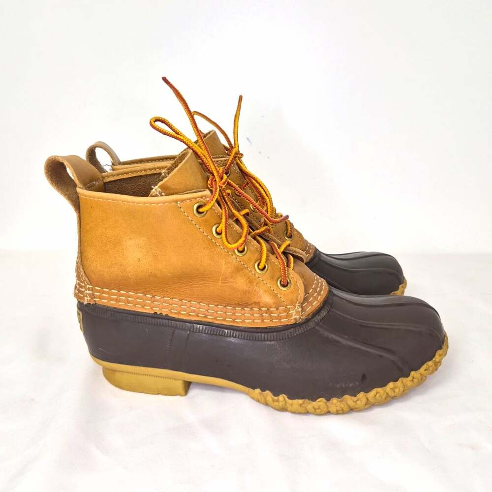 Bean Boots by L.L. Bean Maine USA Rubber Rain Duck Boots sz 8